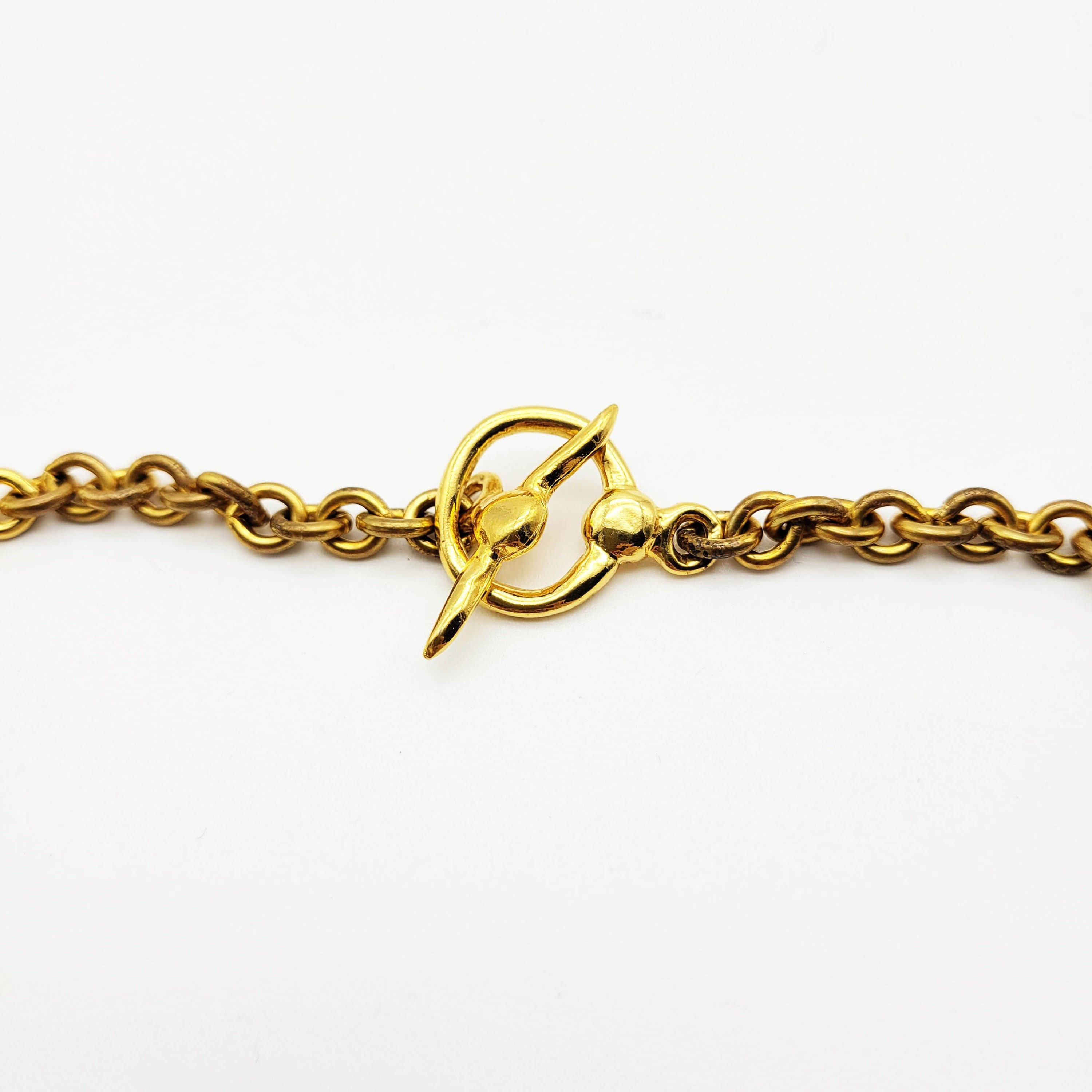 Vintage Goldtone Necklace Sonia Rykiel, Designer Jewelry