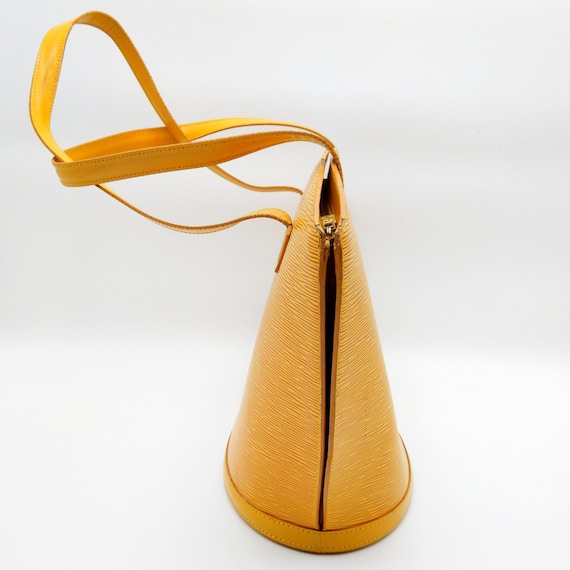 Authentieke LOUIS VUITTON Saint Jacques gele epi leren draagtas Etsy Belgie