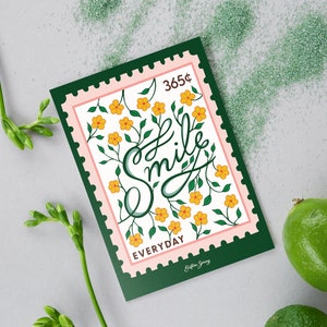 Sonríe felizmente tarjeta de aliento, tarjeta imprimible de amistad, descarga digital, tarjeta en blanco de descarga instantánea fácil de imprimir, tarjeta para todas las ocasiones