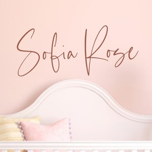 Name Wall Decal Girl Personalized Name Wall Decal Nursery Wall Decal Personalized Name Decal Vinyl Wall Decal Girls Name Decal Farmhouse