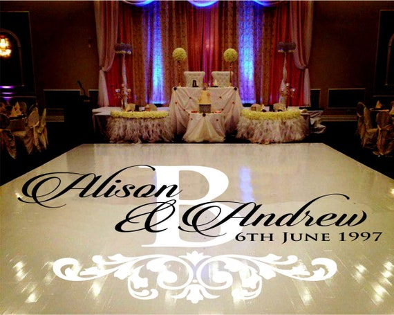 Wedding Dance Floor Decal Wall Decal Vinyl Sticker Decals Art Etsy