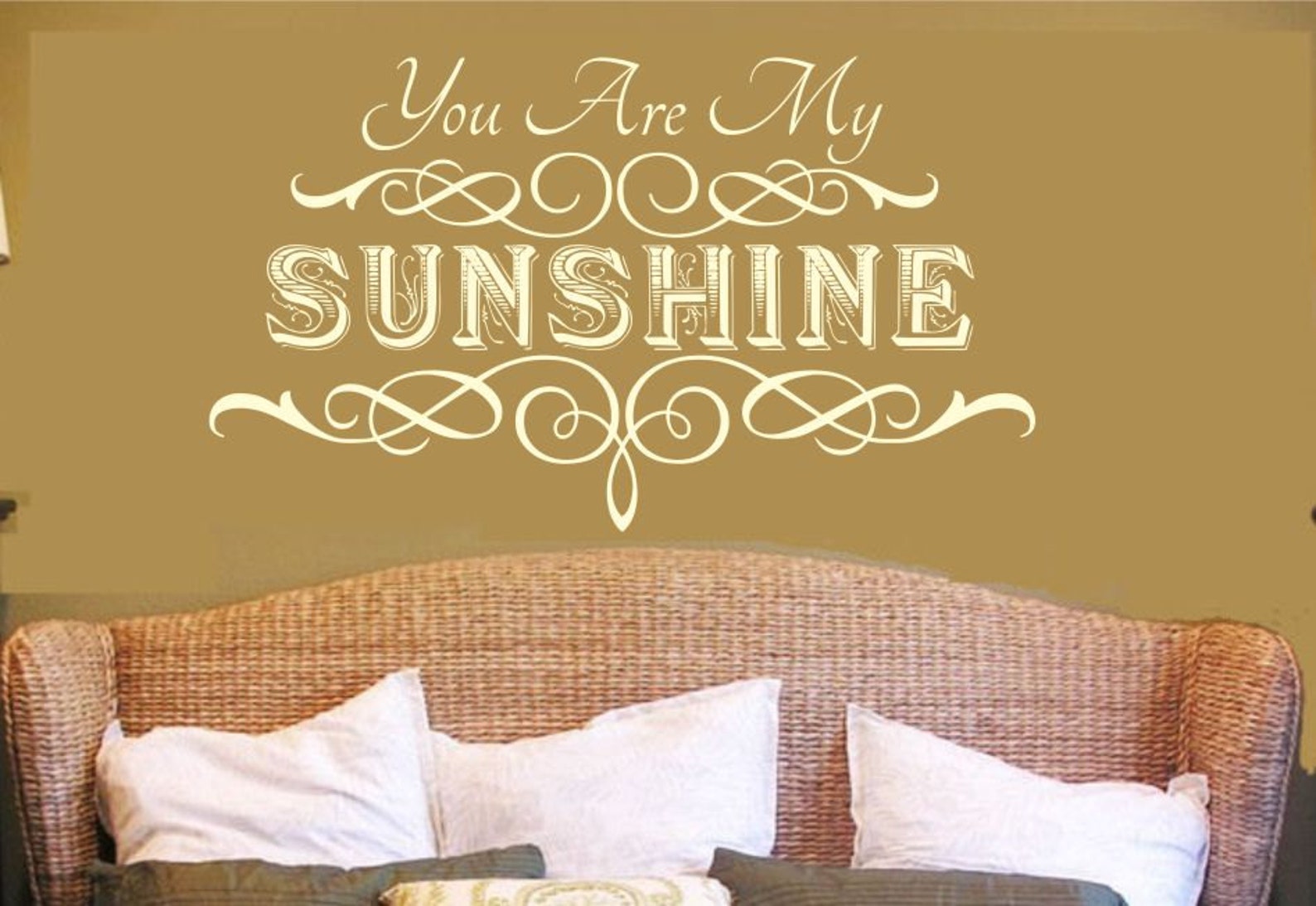 You Are My Sunshine Wall Decal,girls Room,boys Room,nursery,large ,21.5 ...