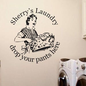 LAUNDRY DECAL,PERSONALIZED Wall Decal Vinyl Sticker Decals Art Decor Design room Wall Decal, Vinyl Wall Art - Vinyl Lettering - Vinyl Decal,