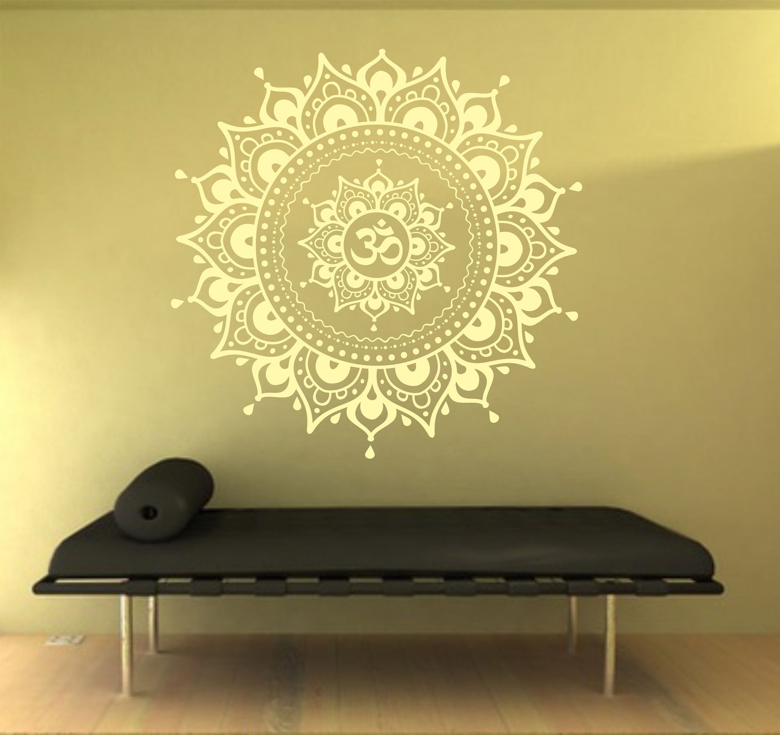 Mandala Wall Decal Mandala Decal Yoga Om Namaste Yoga Decor Wall Vinyl ...