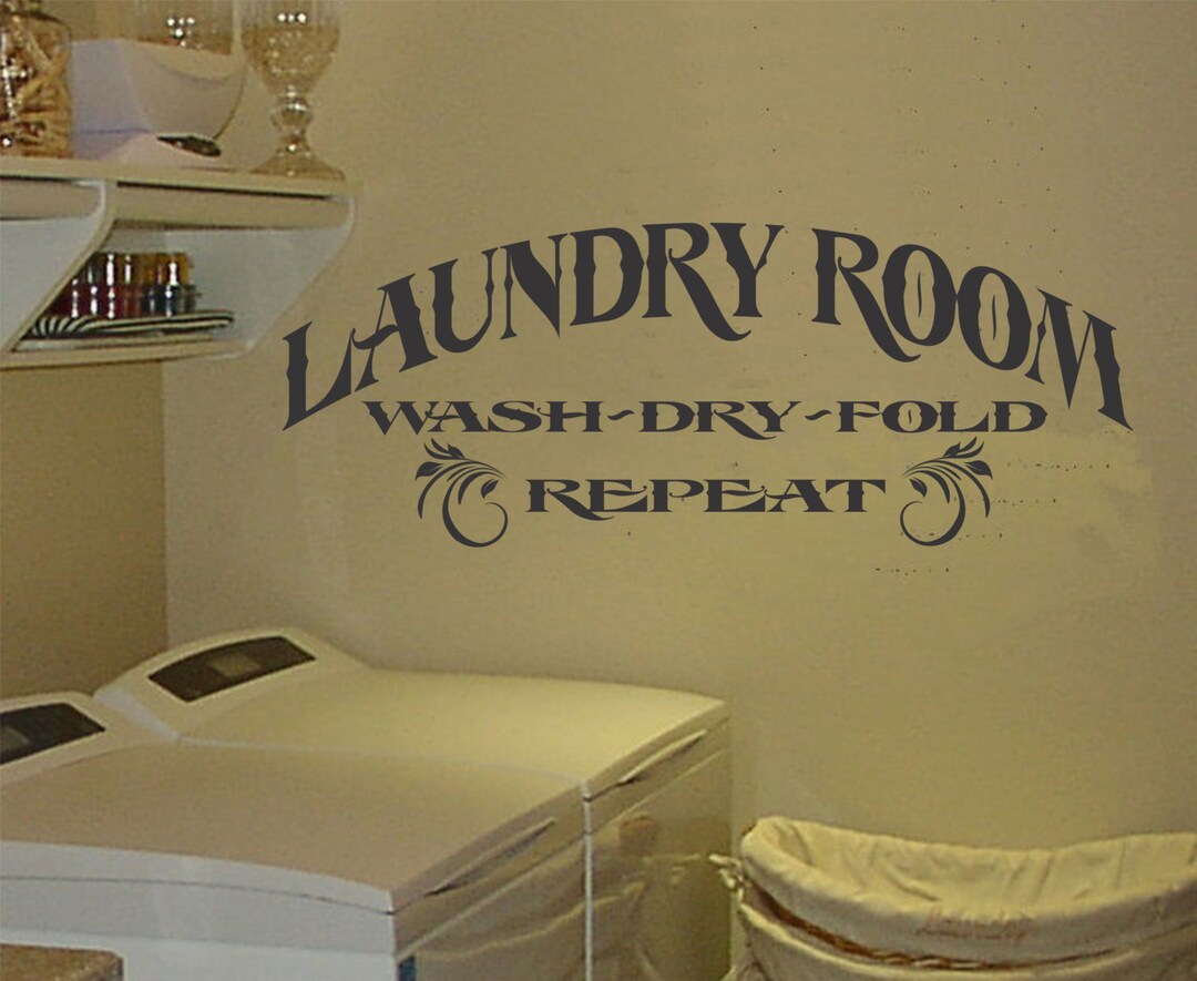 Wall Decal Vinyl Sticker Decals Art Decor Design LAUNDRY Decal,wash,dry ...