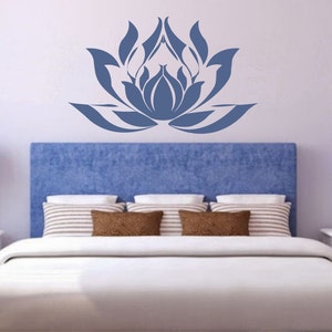Lotus Wall Decal Vinyl Sticker Decals Decor Design Om Sign Lotus Flower ...