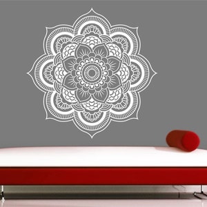 Mandala Wall Decal sticker Yoga Om Namaste Yoga decor Wall Vinyl Decal lotus Interior Home Decor meditation mandala wall art wall