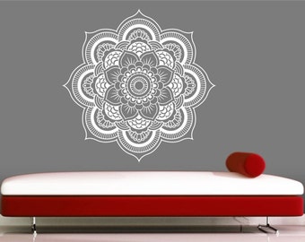 Mandala Wall Decal sticker Yoga Om Namaste Yoga decor Wall Vinyl Decal lotus Interior Home Decor meditation mandala wall art wall