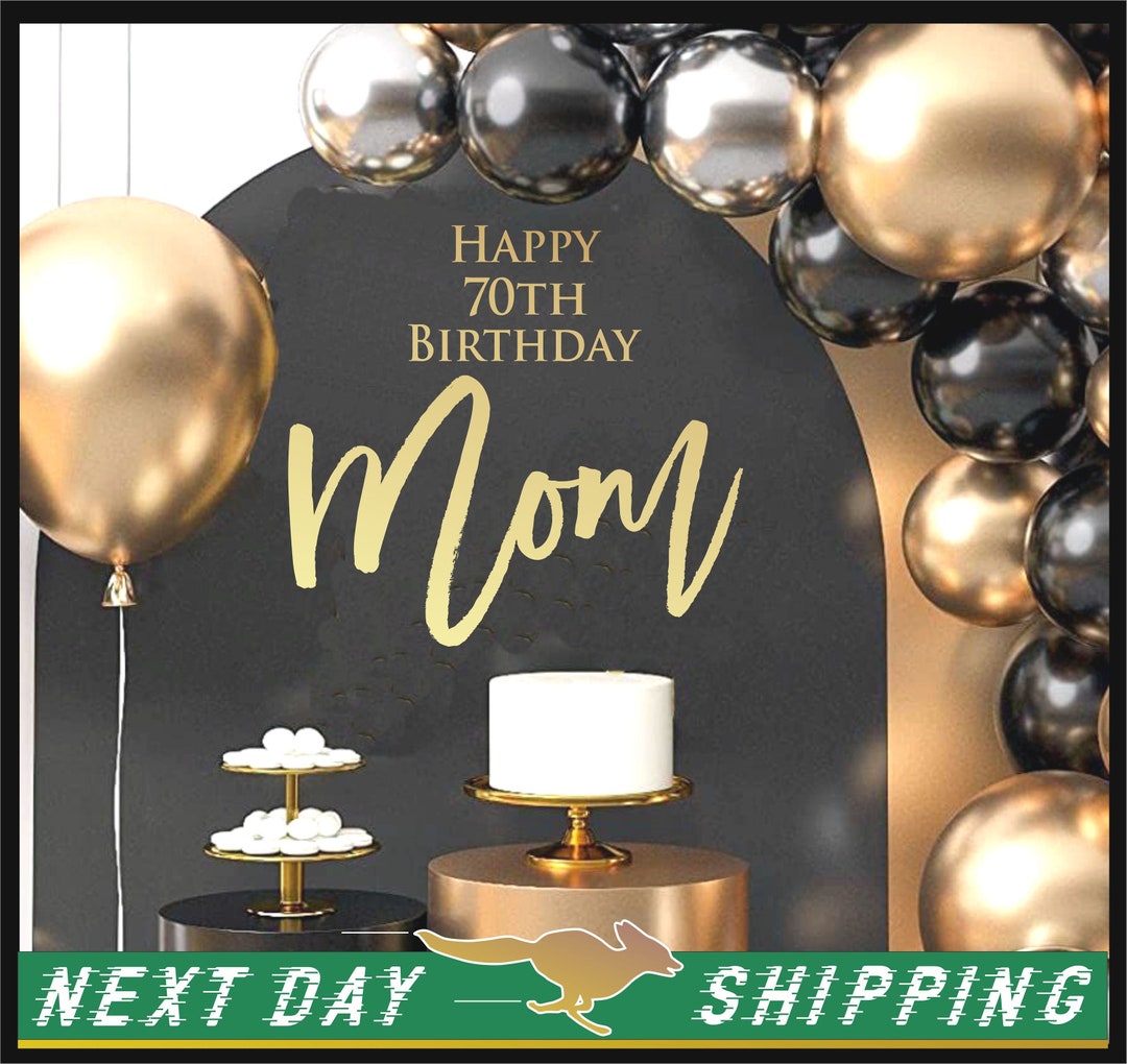 Happy Birthday Decal Happy Birthday Party Backdrop Happy Birthday for