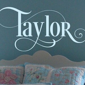 Girl Name Wall Decal Girls Name Decal Girls Bedroom Name Decal Wall Decal Wall Decor Girls Nursery Baby Girl Nursery Personalized Monogram