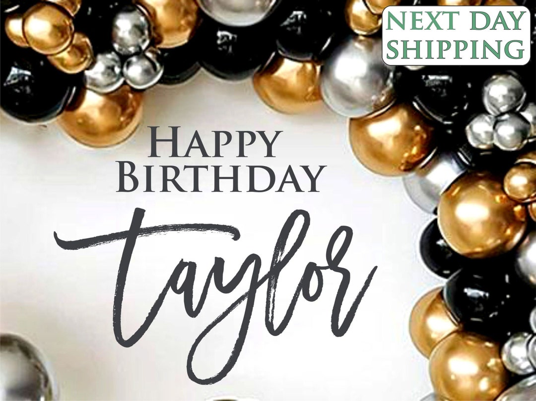 Happy Birthday Decal Happy Birthday Party Backdrop Happy - Etsy