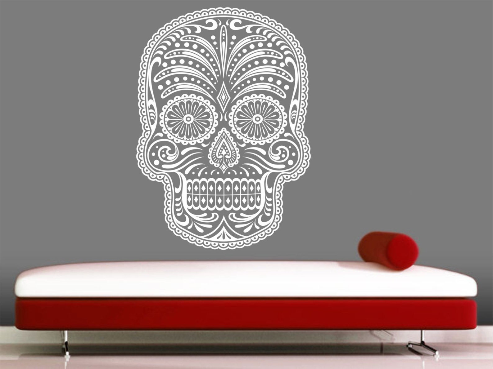 Sugar Skull Wall Decal Vinyl Sticker Decals Sugar Skull Day of Etsy