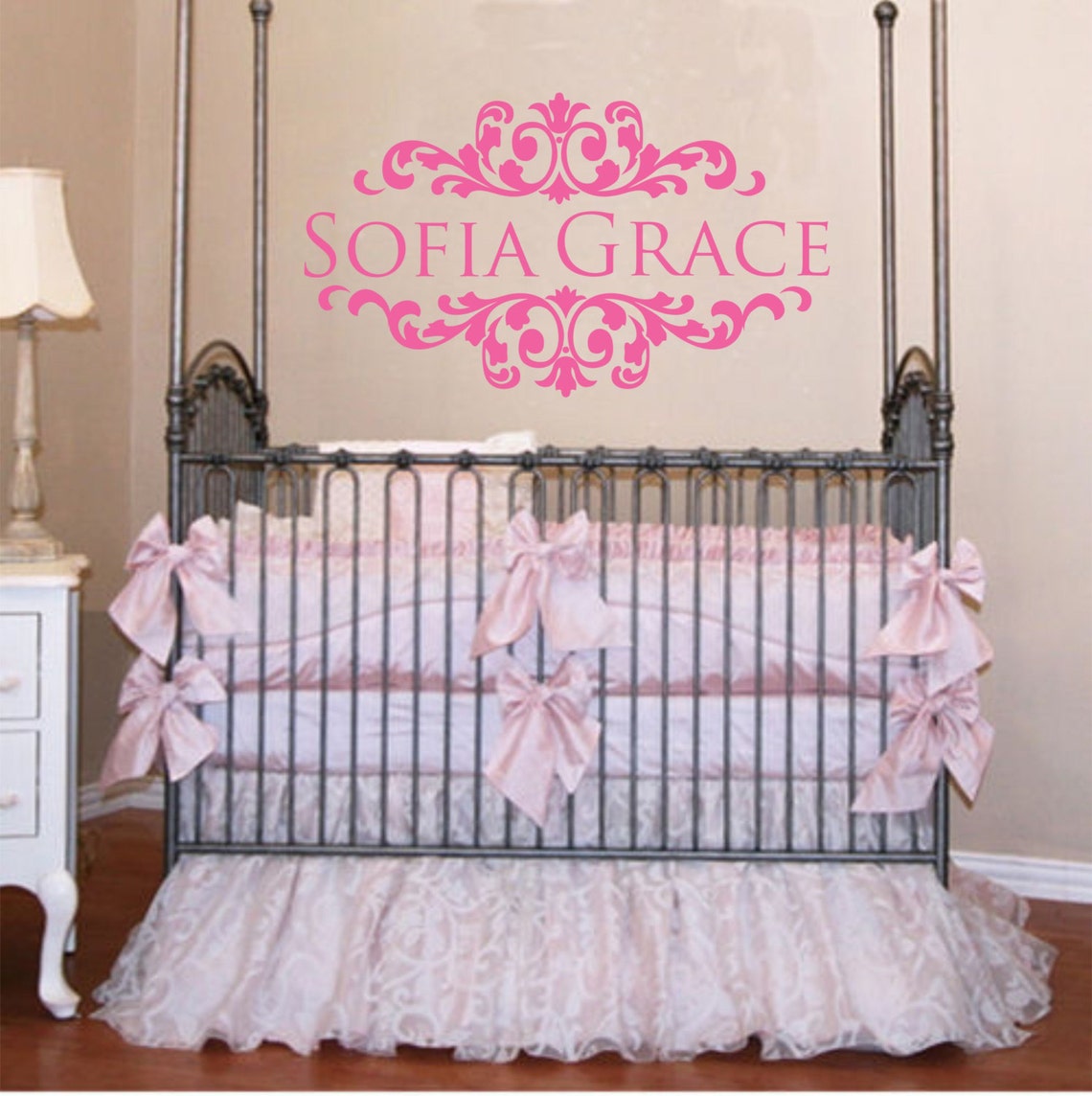 Baby Girl Nursery Wall Decal Name Wall Decal,personalized Girl Name ...