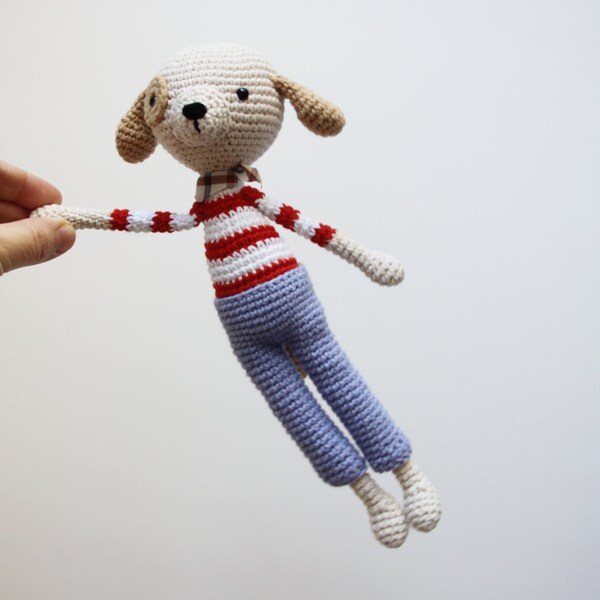 Crochet Animal de Crochetted Toy Toy - Amigurumi chien - chien