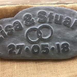 A perfect wedding or anniversary gift for that special couple, a keepsake, personalised with their name and date, hand made and bespoke