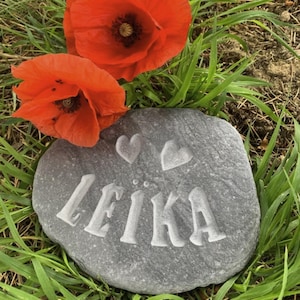 Piedra de memoria tallada y hecha a mano, un recuerdo conmemorativo perfecto para mascotas como gato, perro, caballo, conejillo de indias, conejo y ser querido.