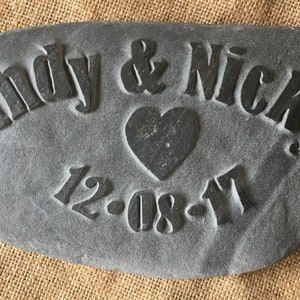 A perfect wedding gift for that special couple, a keepsake, personalised with their name and date, hand made and bespoke
