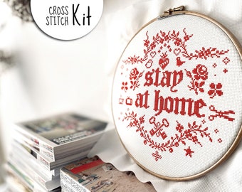 Kreuzstich Sticken Makramee Diy Sets Zubehor Von Menonwoolx