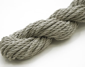 Macramé cord 3mm . LIGHT GRAY 25 m = 27 yds. 100% soft cotton rope . Quality yarn sold by meter yard . Sturdy garden twine diy craft string