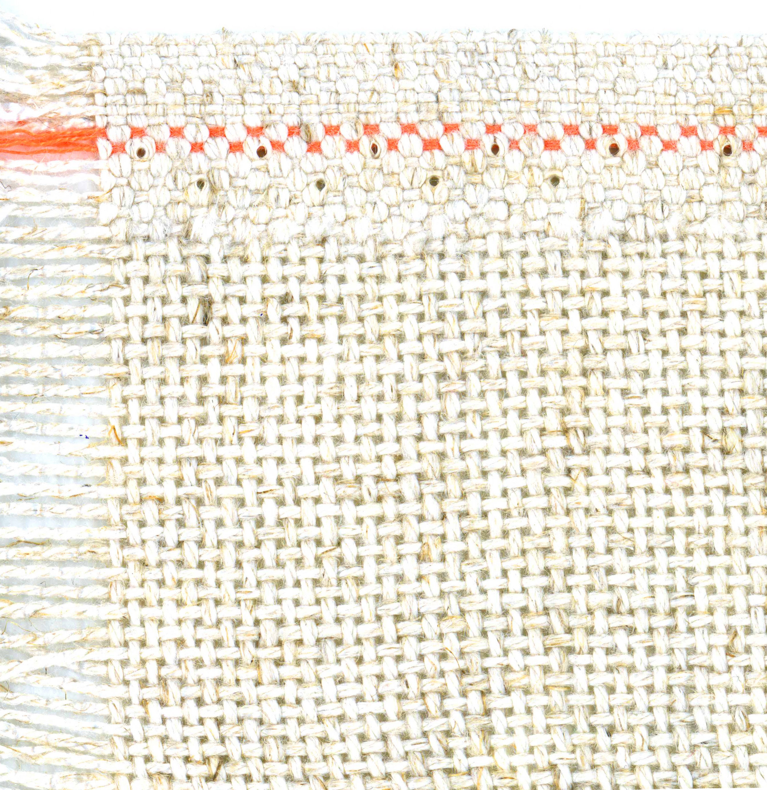 White 25 count Zweigart Dublin Linen evenweave fabric 100 x 70 cm 