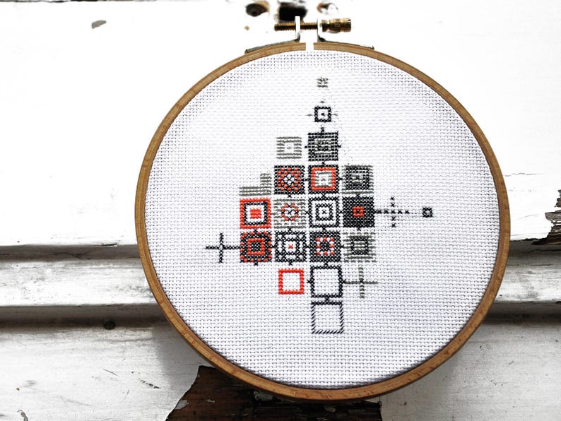 Graphic Xstitch Xstich Crossstich Patterns Cubified Modern Geometric Cross Stitch Pattern Abstract Cross Stich Hand Embroidery Designs Craft Supplies Tools Home Improvement Delage Com Br