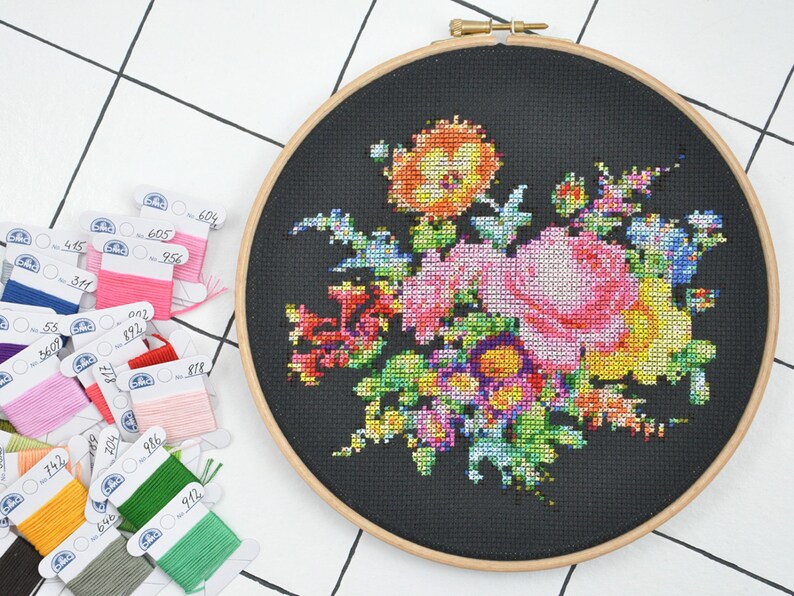 ZWEIGART AIDA BLACK cross stitch fabric 14 count col 720 14ct Etsy