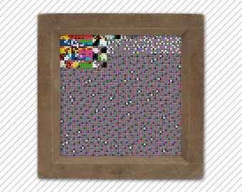 Cross stitch pattern . POLYCHROME #020 . geometric wall decor print at home . counted xstitch pattern to download . wall art pdf