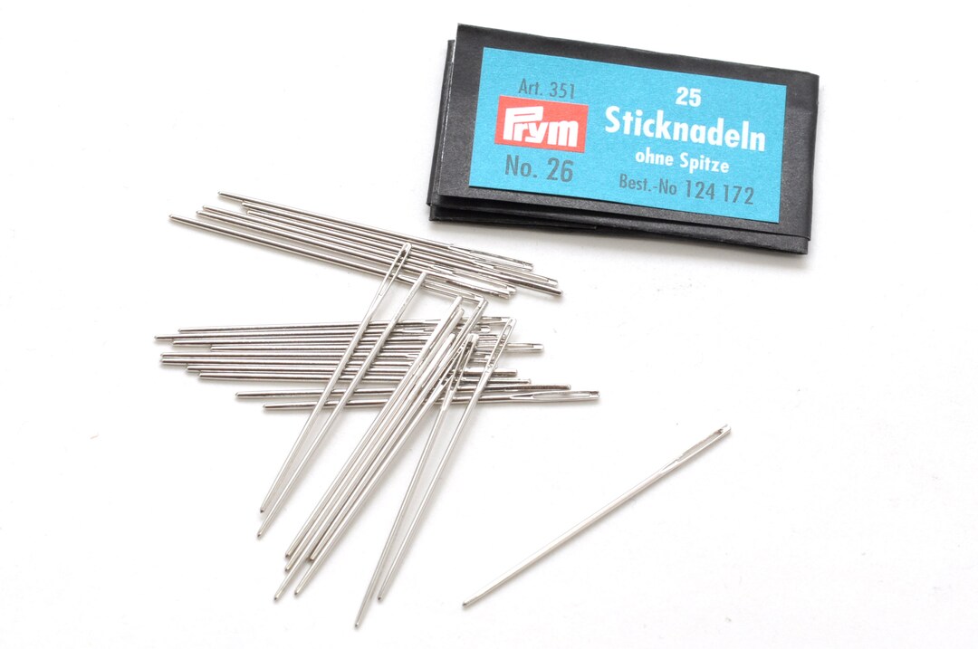 PRYM No. 26 Cross Stitch Needle . 25 X Tapestry Needles With Large Eye