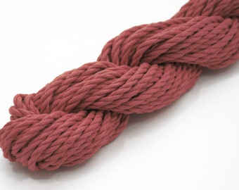 Cotton cord 3mm . DARK RED 25 m = 27 yds. 100% soft macramé rope . Quality yarn sold by meter yard . Garden twine diy craft string