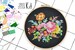 Cross stitch kit . BOUQUET OF FLOWERS . 25 Dmc colors victorian embroidery kit . floral wedding decor counted xstitch needlework 