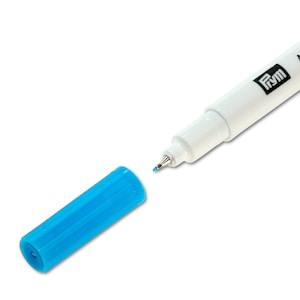 PRYM AQUA TRICKMARKER extra fino 611808. Rotulador turquesa, hidrosoluble para tejidos de colores claros. Rotulador Aquamarker tiza de sastre