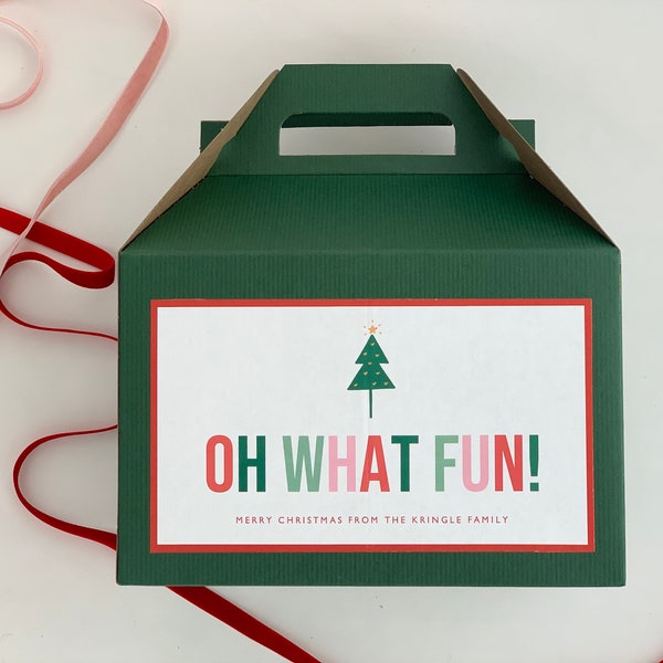 10 cajas Green Gable - Oh, qué divertido - repostería - regalo navideño horneado - intercambio de galletas - delicias caseras
