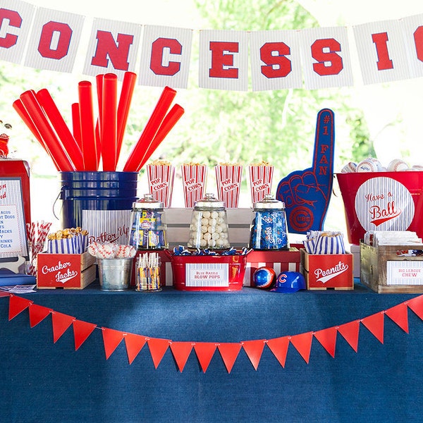 Retro Baseball Party Printable Set