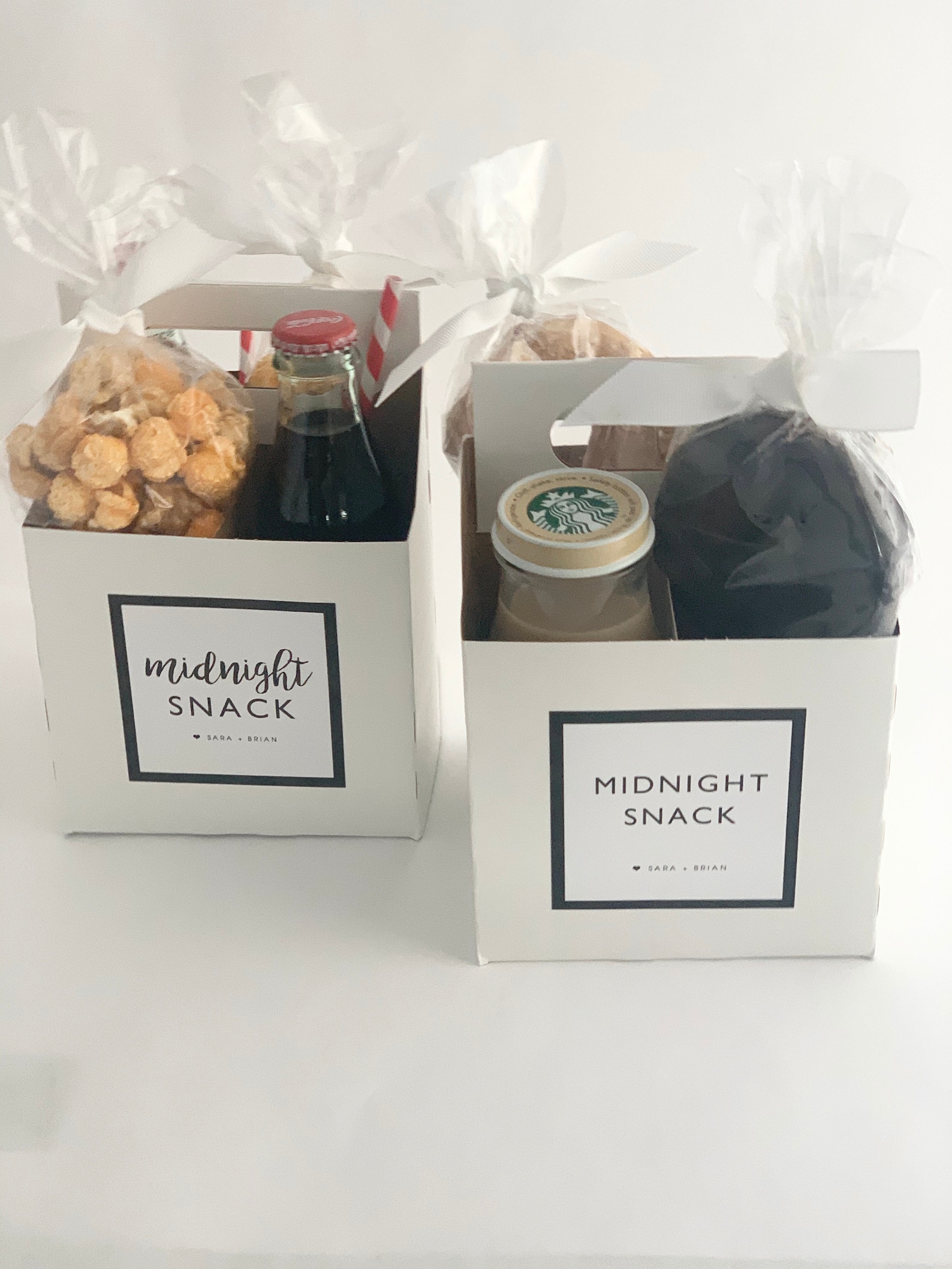 Set of 10 Midnight Snack Wedding Favor Drink and Snack Etsy