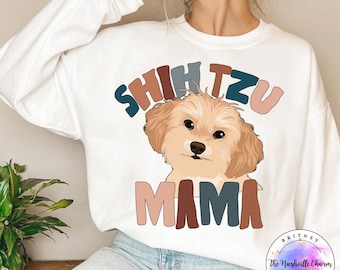 Shih Tzu Mom Shirt, Shih Tzu Gifts, Dog Mom Shirt, Dog Mom Gift, Shih Tzu Dog, Funny Dog Shirt, Dog Owner Gift, Fur Mama T Shirt, Dog Shirt