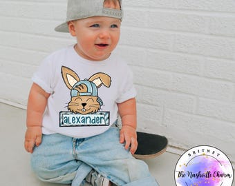 Kids toddler boys personalized easter spring shirt, toddler easter shirt, boy spring shirt, kids easter shirt, retro tee, easter bunny