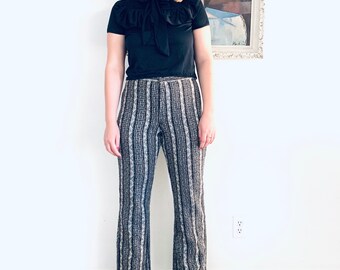 60s Wranglers Pants Tweed Boot Cut Flared Leg Size 29 8 by Lady Wrangler