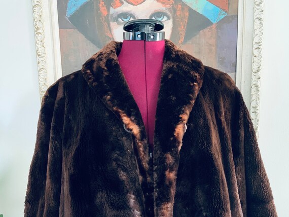 40s Fur Coat by George Polek Chicago size M L - image 3