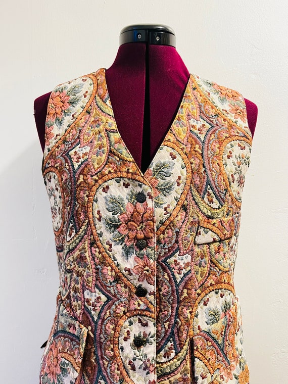 80s Tapestry Vest by Forenza size M - image 3