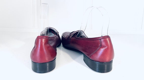 60s Leather Loafers Shoes made in Italy by Bruno … - image 7