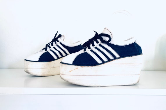 70s platform sneakers