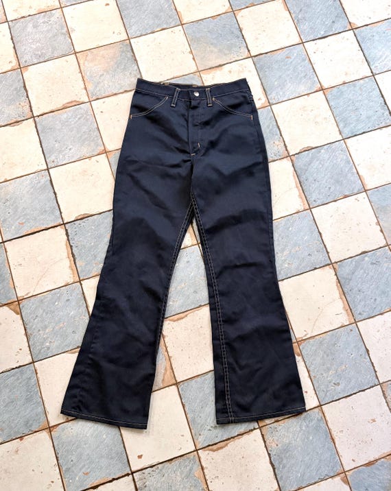 60s Blue Jeans Maverick Mid Rise Flared Leg Jr Size 16 26 X 27 