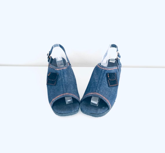 girls denim sandals