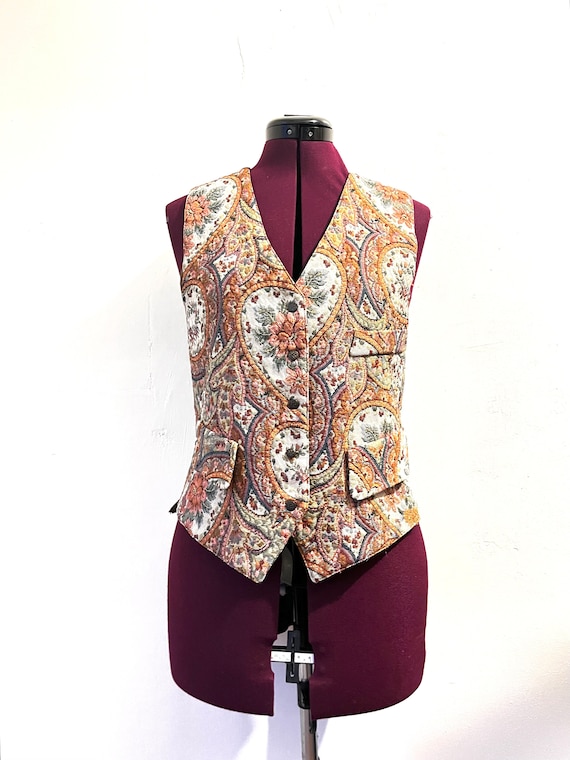 80s Tapestry Vest by Forenza size M - image 1