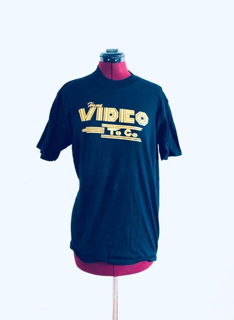80s Home Video To Go T-shirt Tee S M by Ebert Sportswear