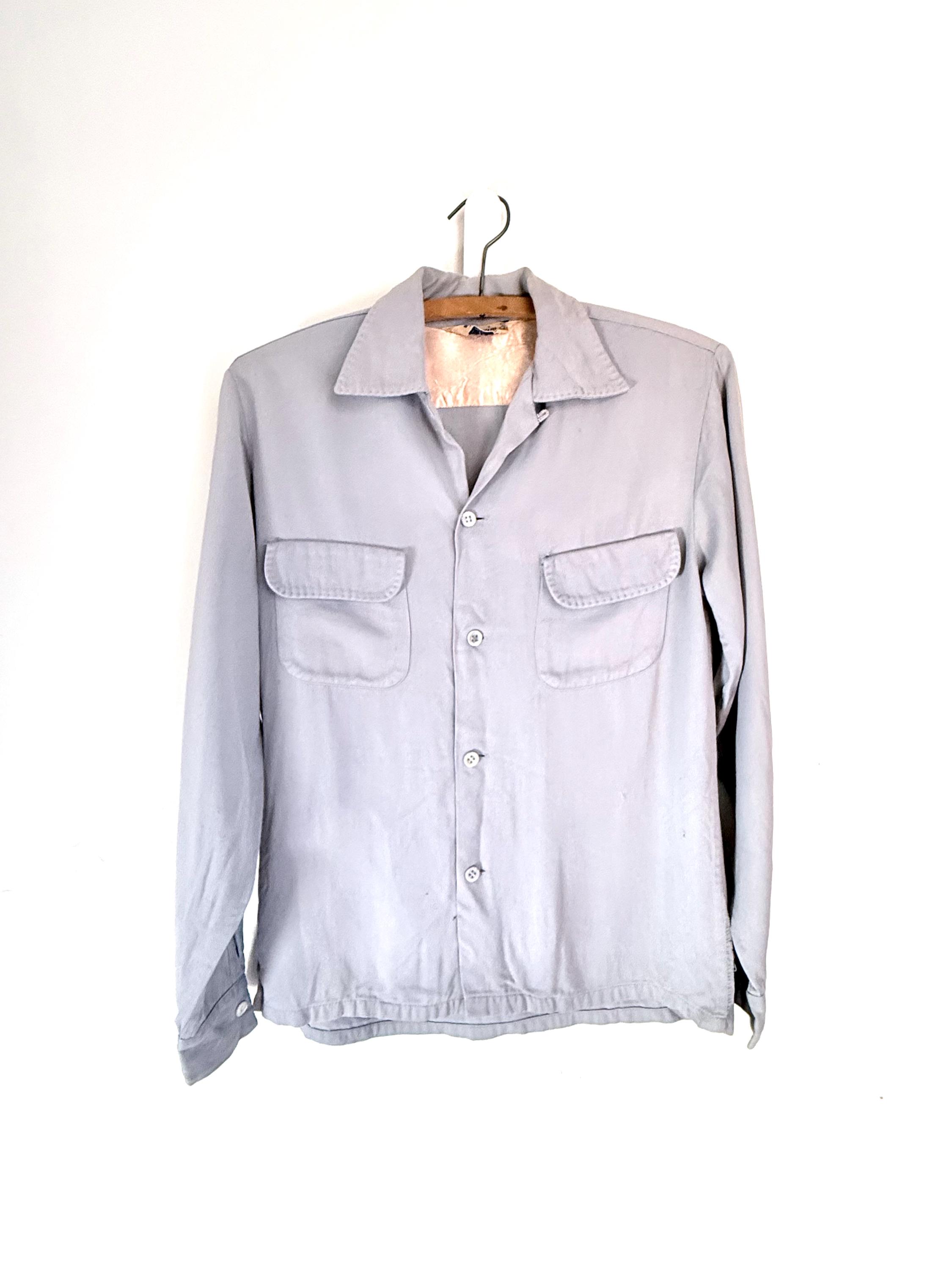 50s Gabardine Shirt - Etsy 50s Gabardine Shirt - Etsy