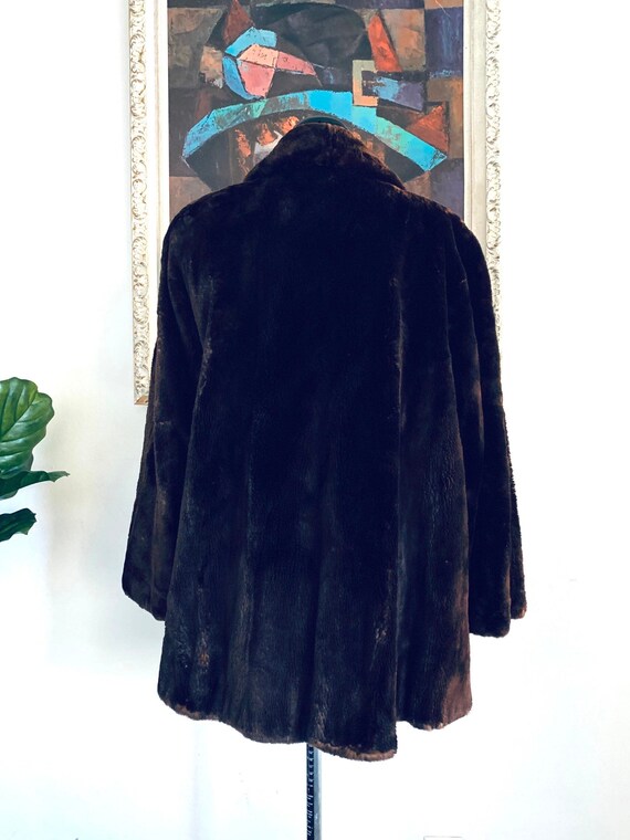 40s Fur Coat by George Polek Chicago size M L - image 5