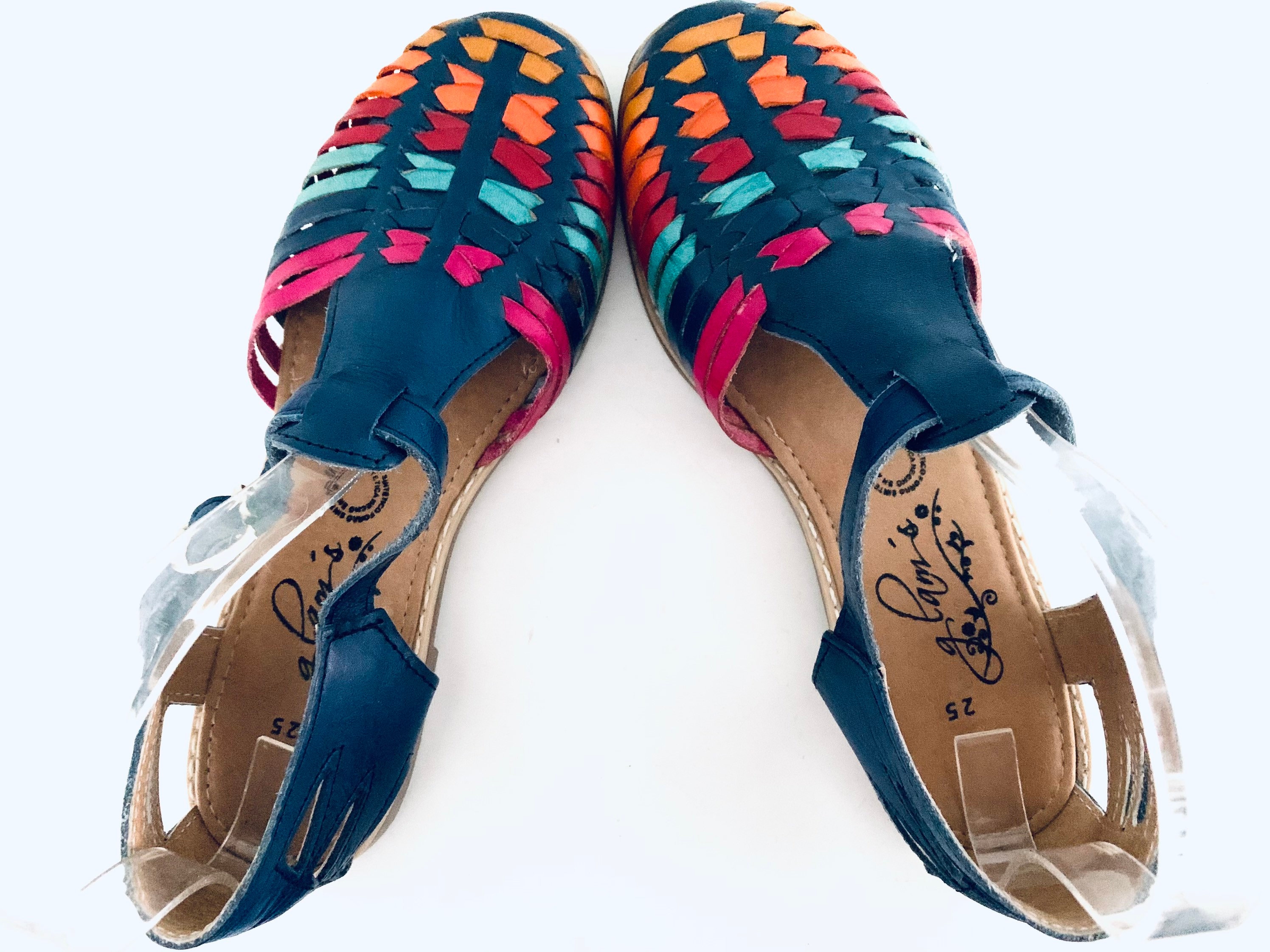 Colorful Huarache Sandals Huaraches Leather Shoes made in | Etsy