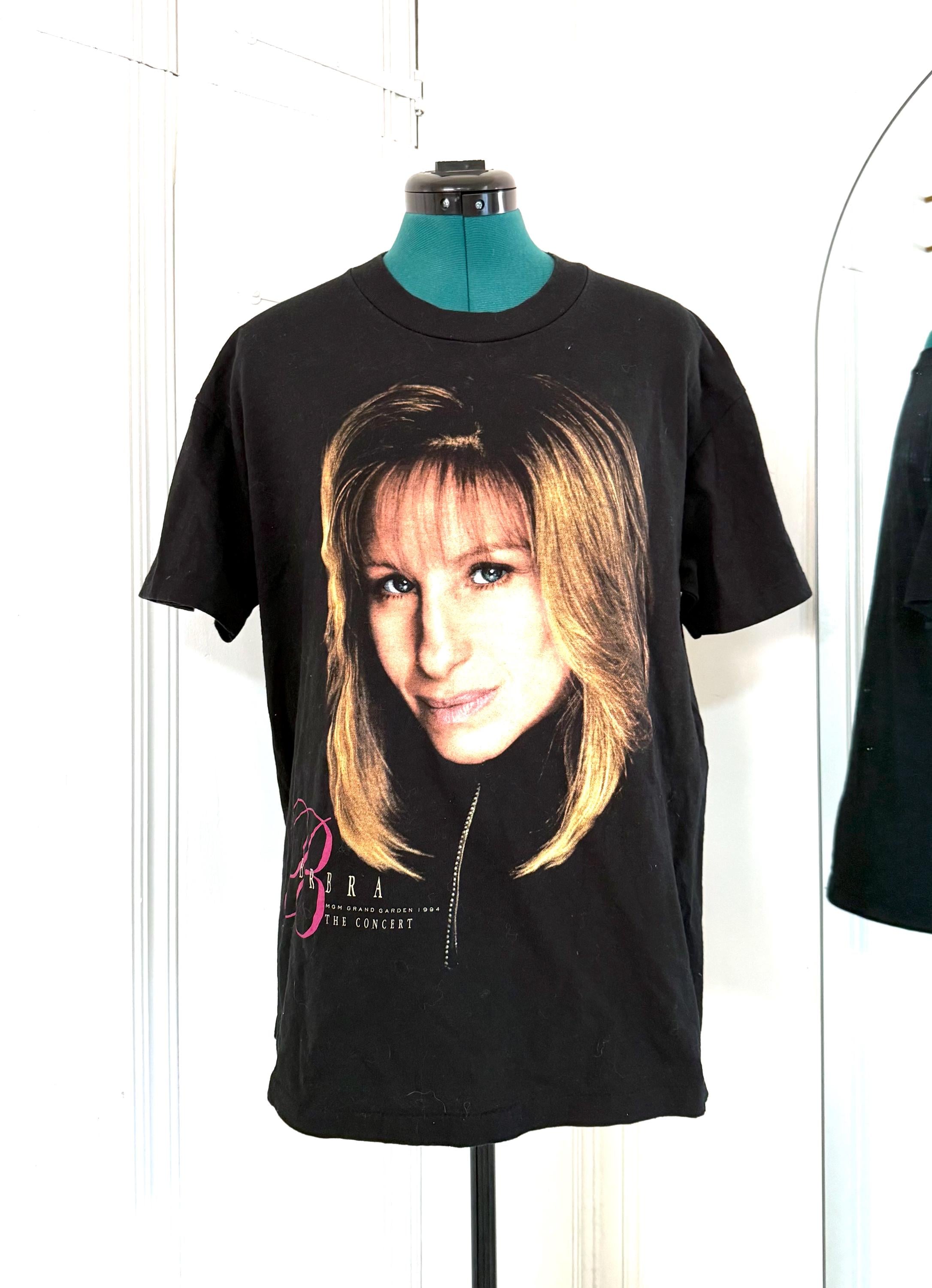 Vintage 94 Barbra Streisand the Concert T-shirt Black MGM Grand