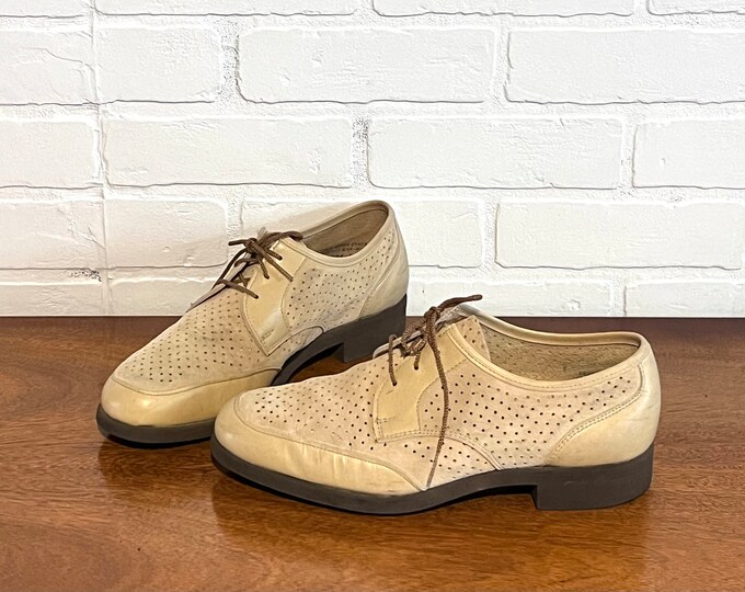 70s Suede Shoes by Hush Puppies Mens Size 9.5 9 1/2 Etsy